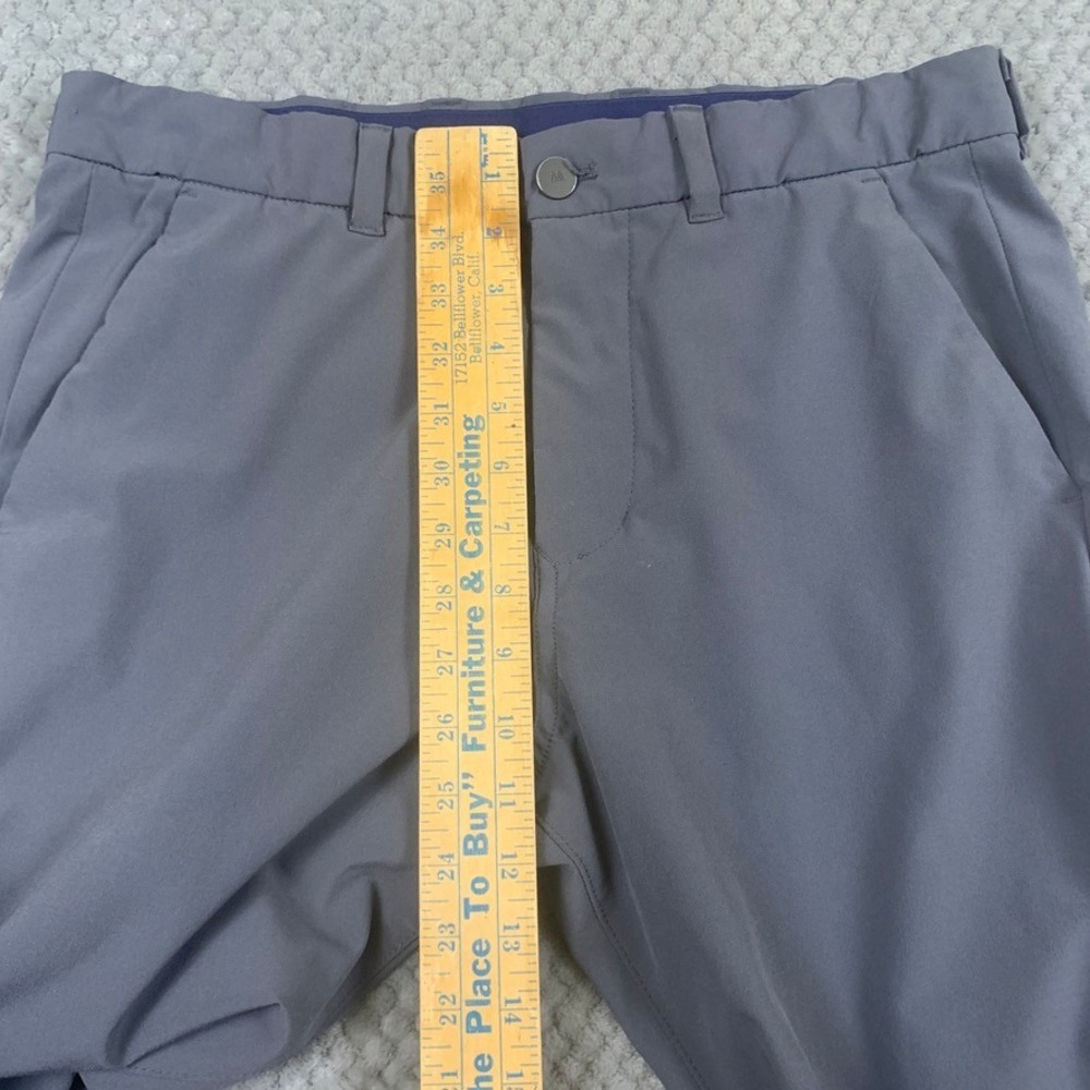 Mizzen+Main‎ Helmsman Slim Chino Pants Mens 32x32 Gray Performance Golf - Picture 7 of 9